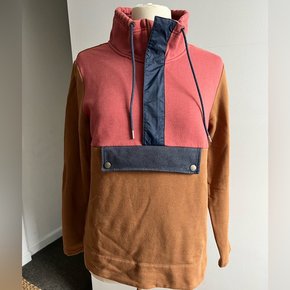L.L.Bean Signature Cotton Color Block Anorak